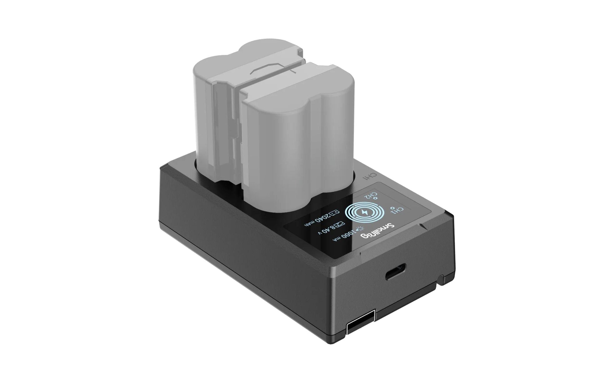SmallRig NP-W235 Akkulader – für Fujifilm – 2-fach, USB-A, USB-C