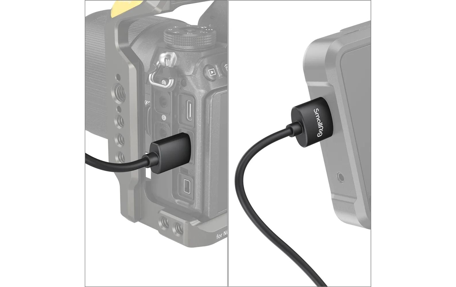SmallRig Mini-HDMI auf HDMI Kabel HDMI 2.0 – 4K 60 Hz – 0,35 m