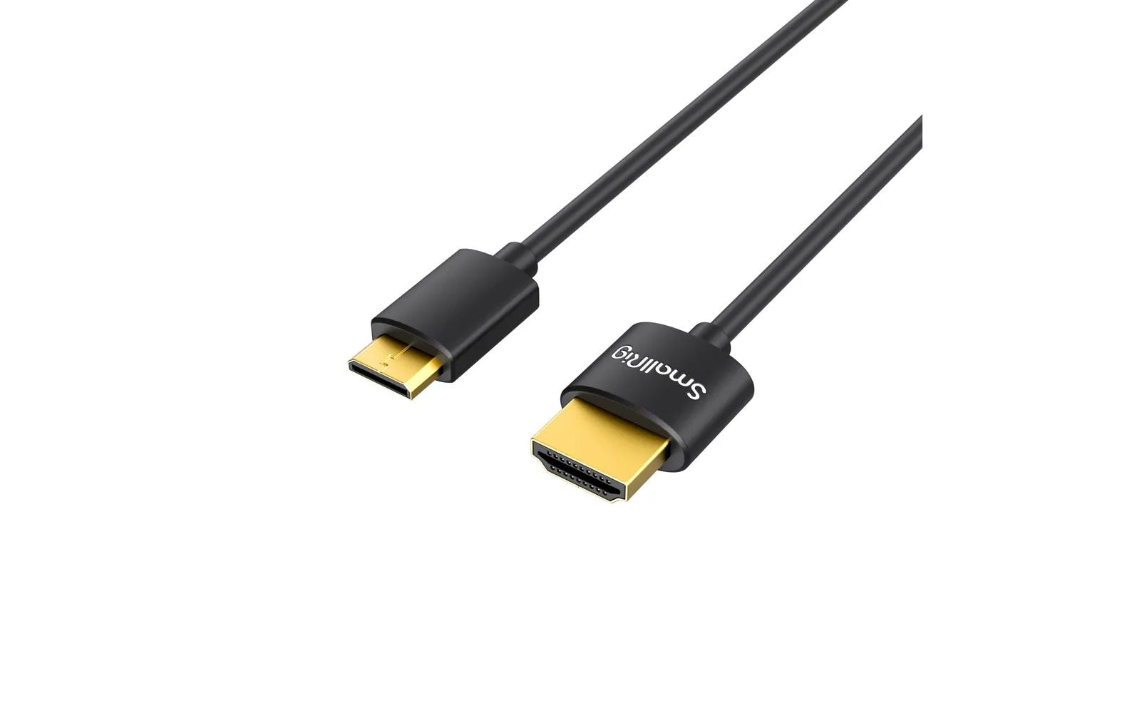 SmallRig Mini-HDMI auf HDMI Kabel HDMI 2.0 – 4K 60 Hz – 0,35 m
