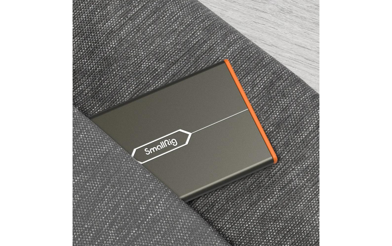 SmallRig 4107 Speicherkartenetui – 8-Fach, CFexpress Typ A, SD, microSD – ABS, Aluminium, PC – Orange