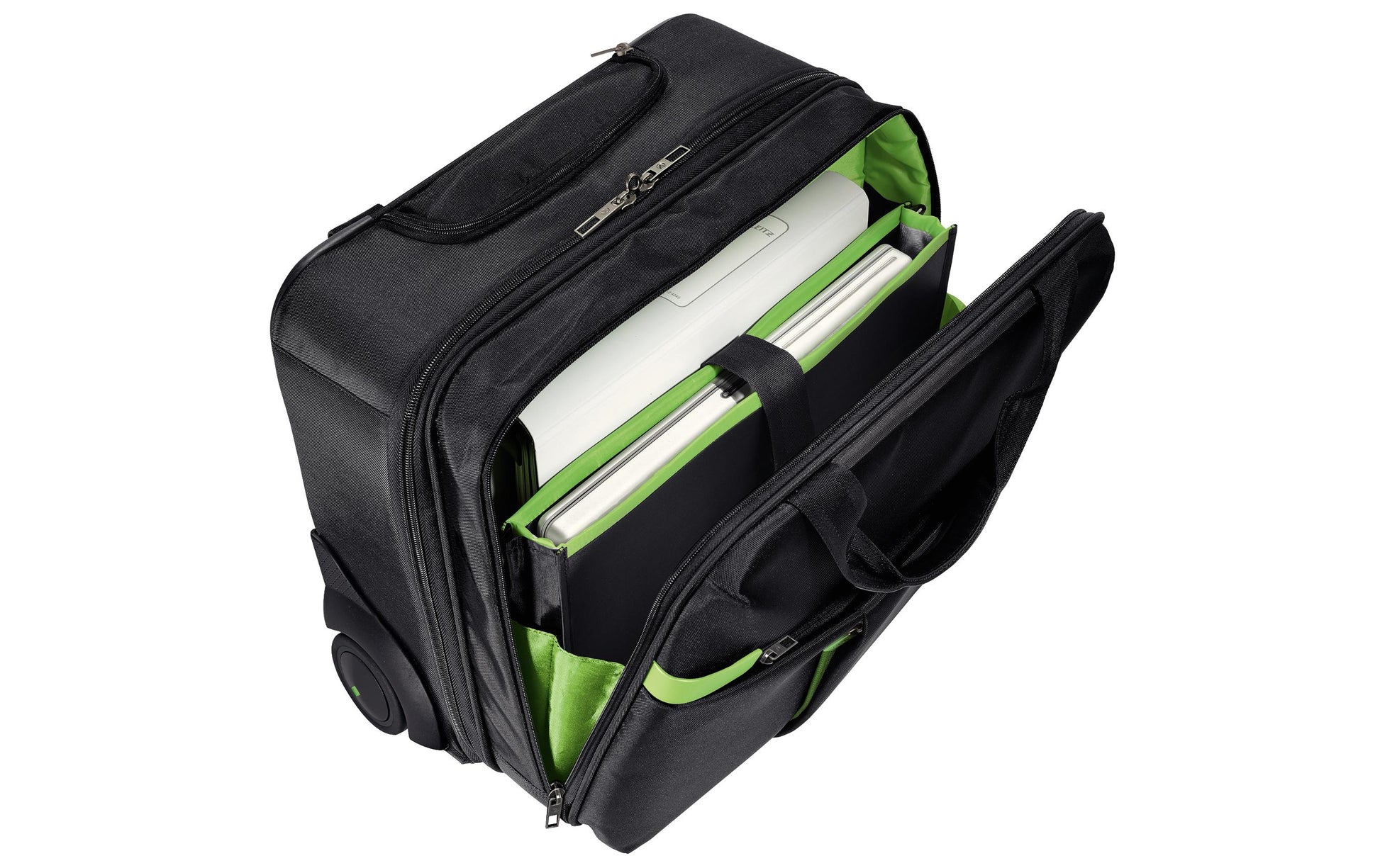 Leitz Handgepäck-Trolley – 24 l, für Notebooks bis 15,6", Weichschale, Schwarz, 44 × 37,5 × 23 cm