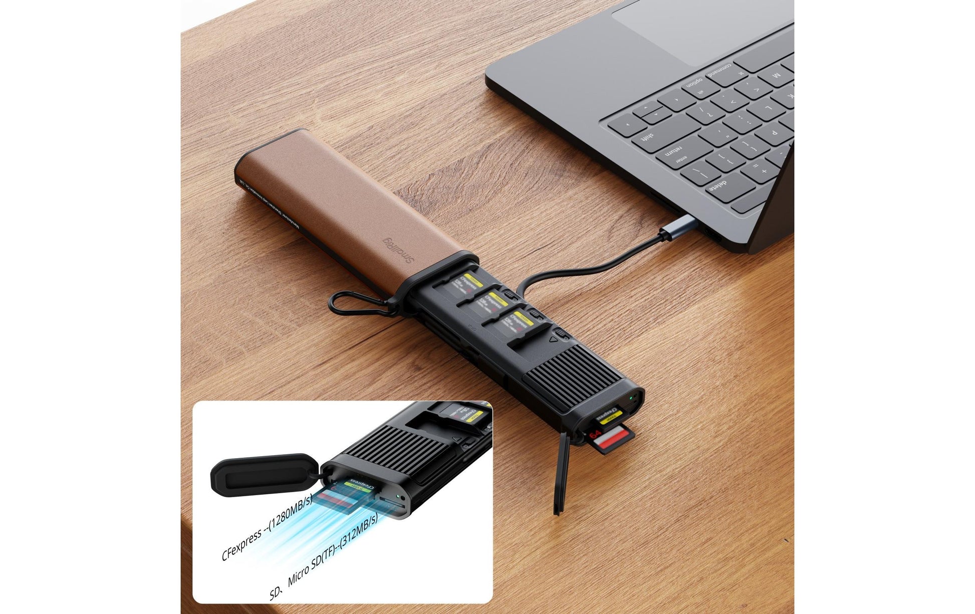 SmallRig Kartenleser – microSD – USB-C