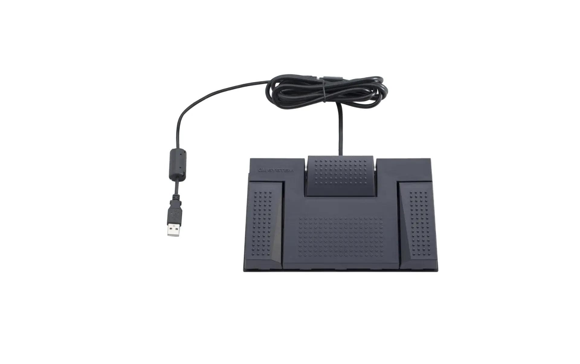 Om system Olympus RS-28N-BLK-E1 – Fusspedal, 3 Tasten, USB, Grau