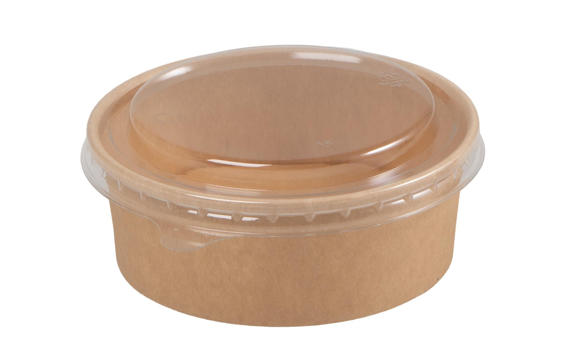 Elco Salatschale Karton – 360 ml, braun, 50 Stück