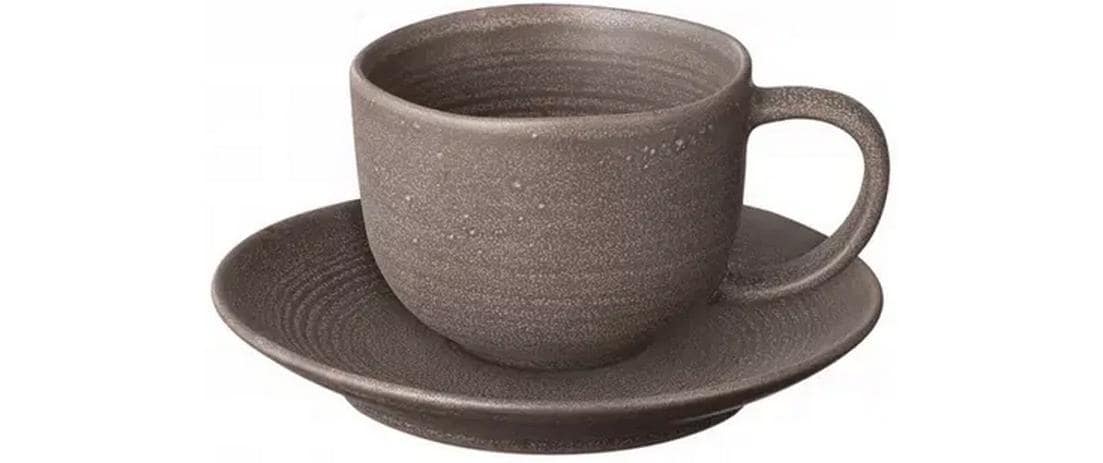Blomus Kaffeetasse KUMI – 2er Set, 190 ml, Ø 8 cm, Keramik, Grau