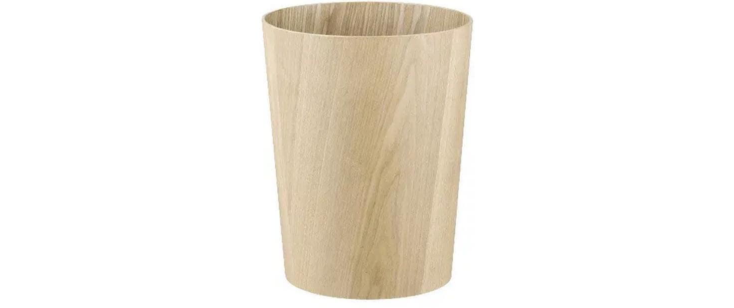 Blomus WILO Papierkorb – 10 l – Holz, rund – braun
