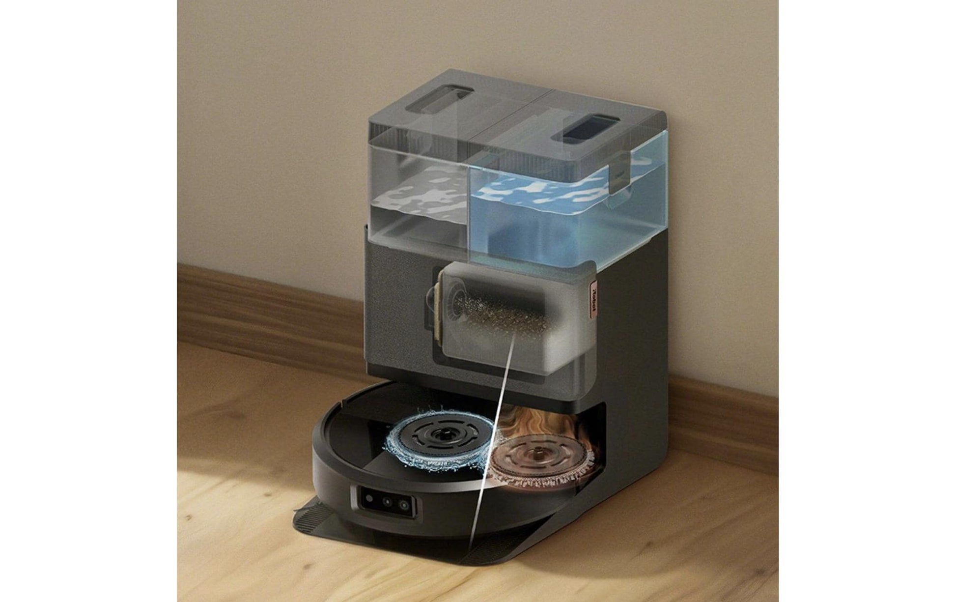 iRobot Roboterstaubsauger Roomba Plus 505 – 0,3 l, Akkubetrieb, 35,7 × 35,1 × 10,6 cm, 4,4 kg