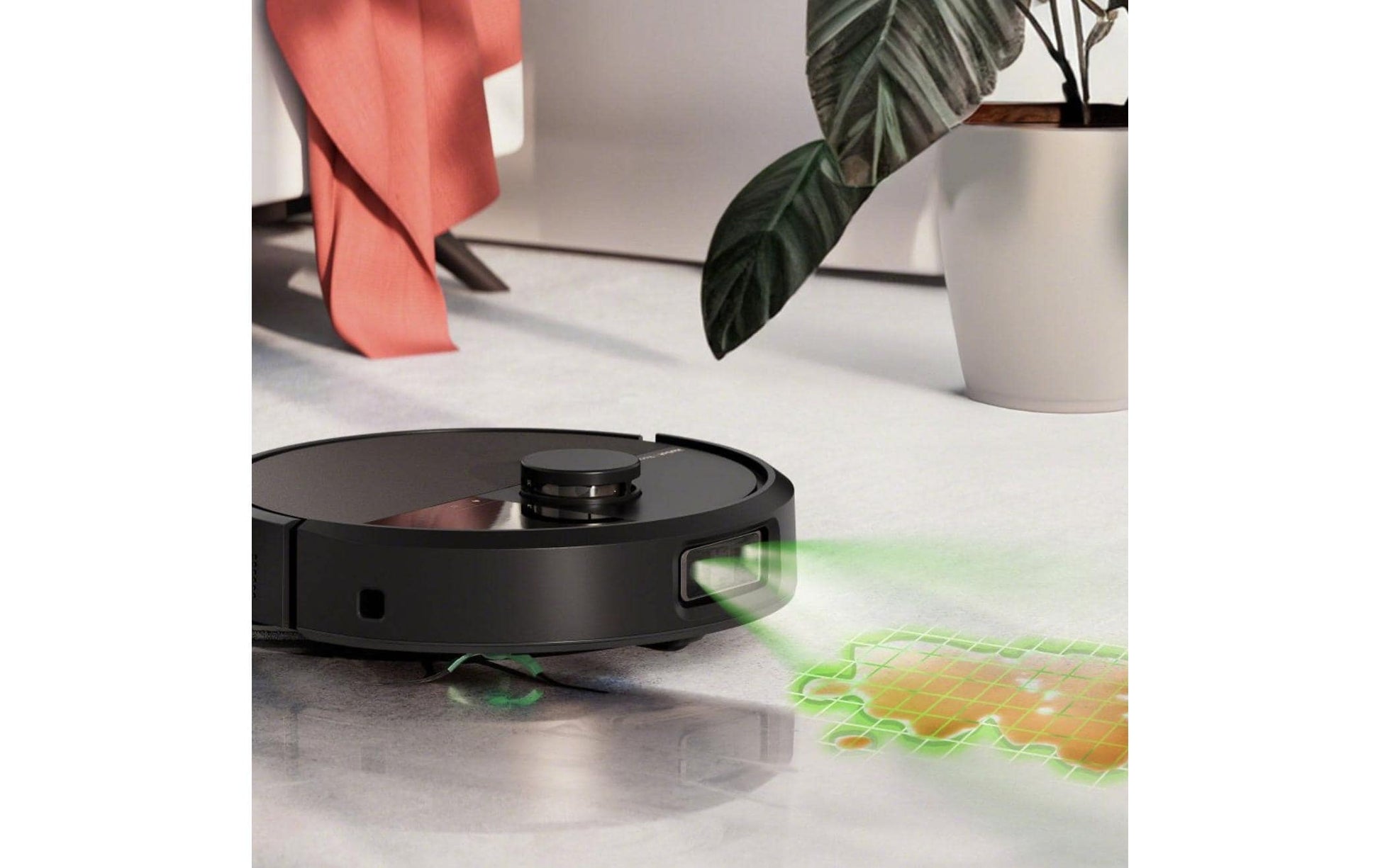 iRobot Roboterstaubsauger Roomba Plus 505 – 0,3 l, Akkubetrieb, 35,7 × 35,1 × 10,6 cm, 4,4 kg