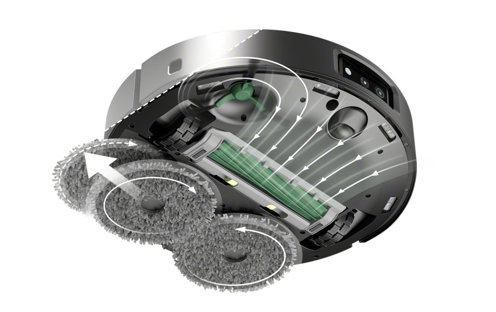 iRobot Roboterstaubsauger Roomba Plus 505 – 0,3 l, Akkubetrieb, 35,7 × 35,1 × 10,6 cm, 4,4 kg