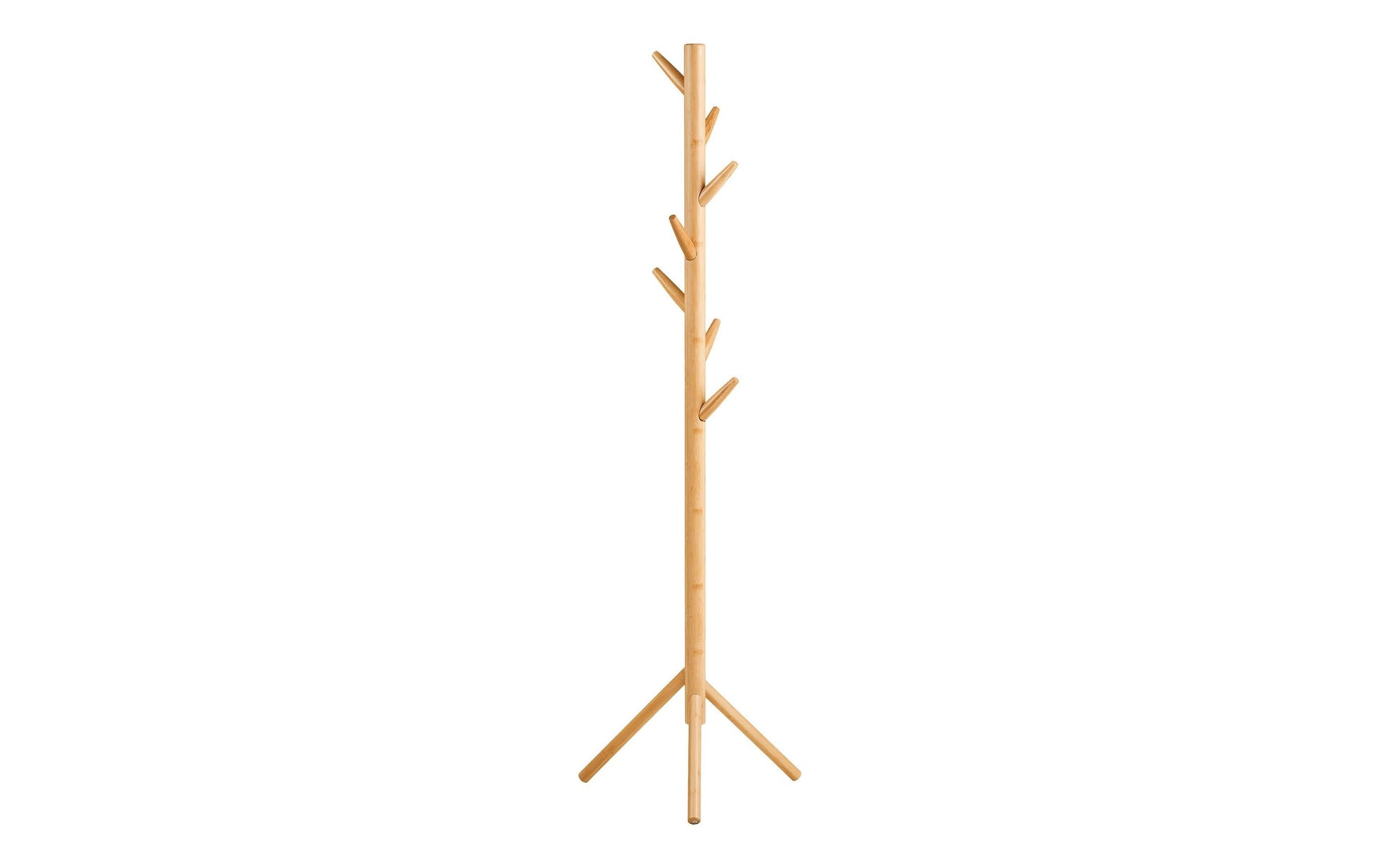 House Nordic Garderobenständer – Bambus, Braun, 50 × 50 × 163 cm