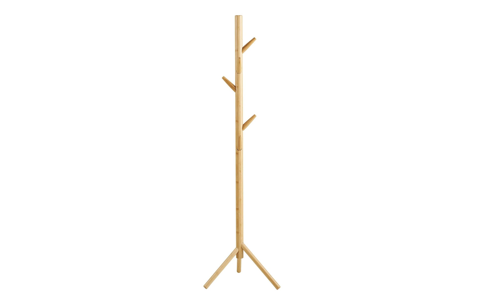 House Nordic Garderobenständer – Bambus, Braun, 50 × 50 × 163 cm