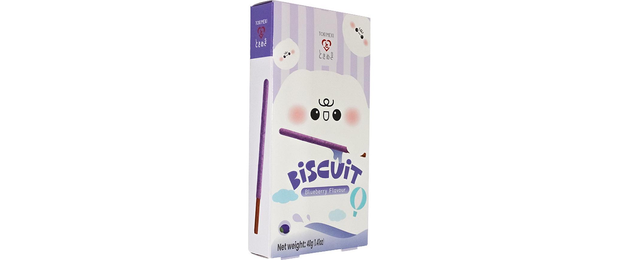 Tokimeki Biscuit Stick – Salzgebäck – Heidelbeere – 40 g