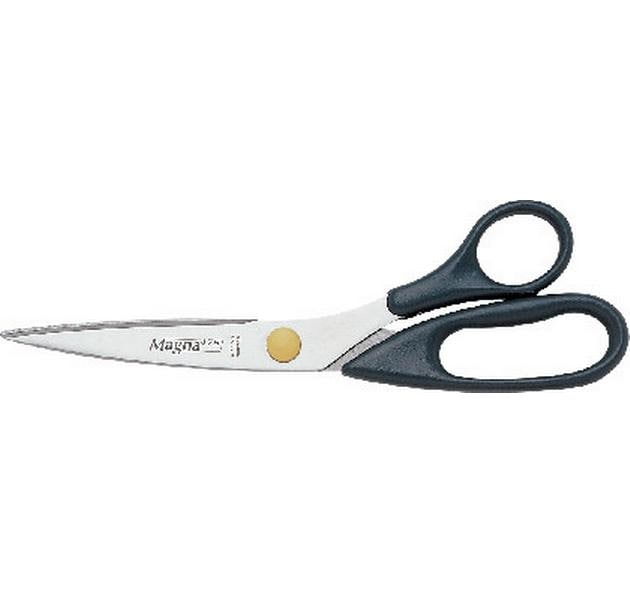 Lerche Universalschere MAGNA 475 – 22,0 cm, Edelstahl, für Rechtshänder, spitz, Kunststoff, schwarz