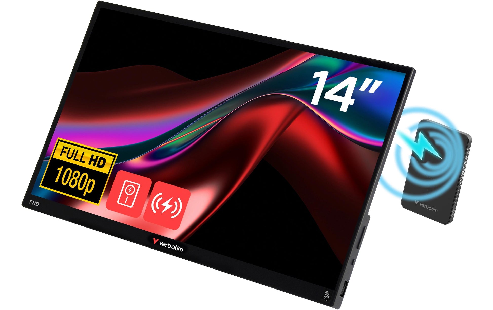 Verbatim Port Touchscreen 14 Wireless – 14" Touch, 1920 × 1080 (Full HD), IPS, HDR