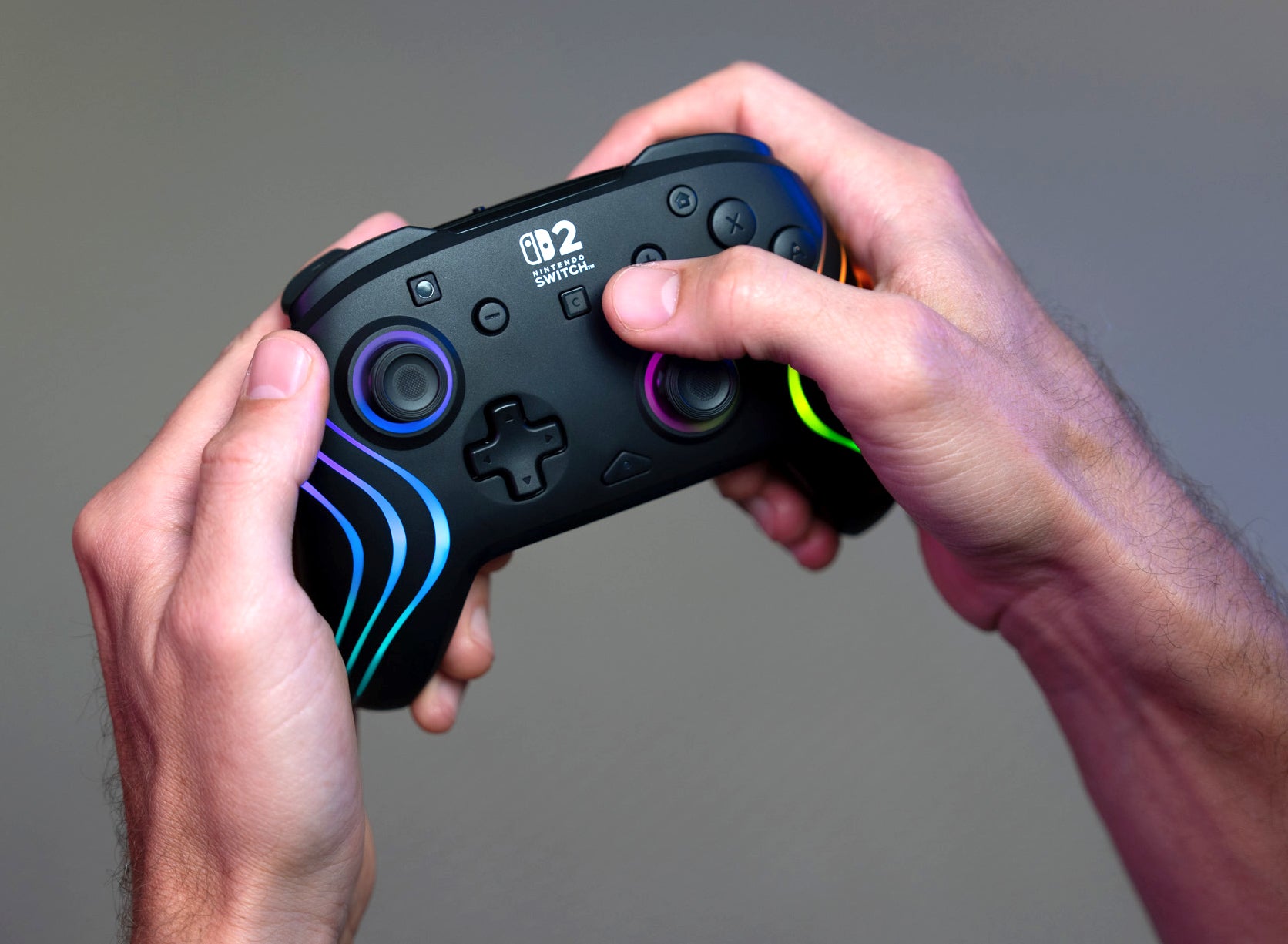 Turtle Beach Afterglow Wave – Gamepad – USB + Bluetooth, RGB, 20-h Akkulaufzeit, für Nintendo Switch, Schwarz