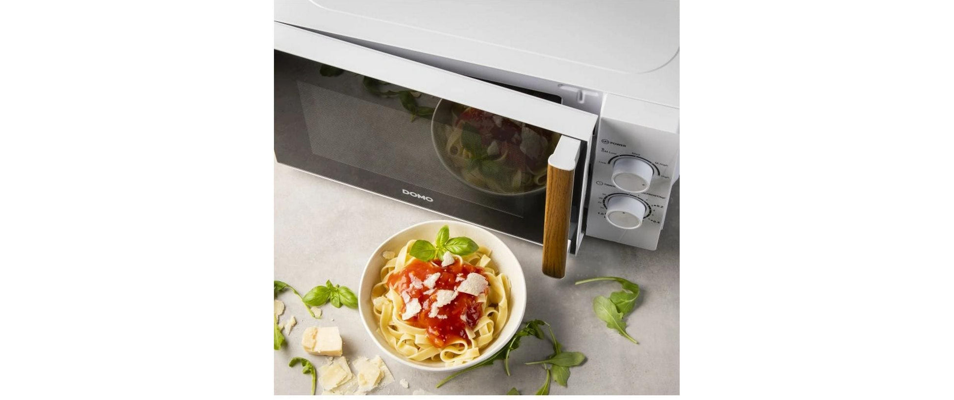 Domo Solo-Mikrowelle DO2720 – 20 l, 700 W – weiss