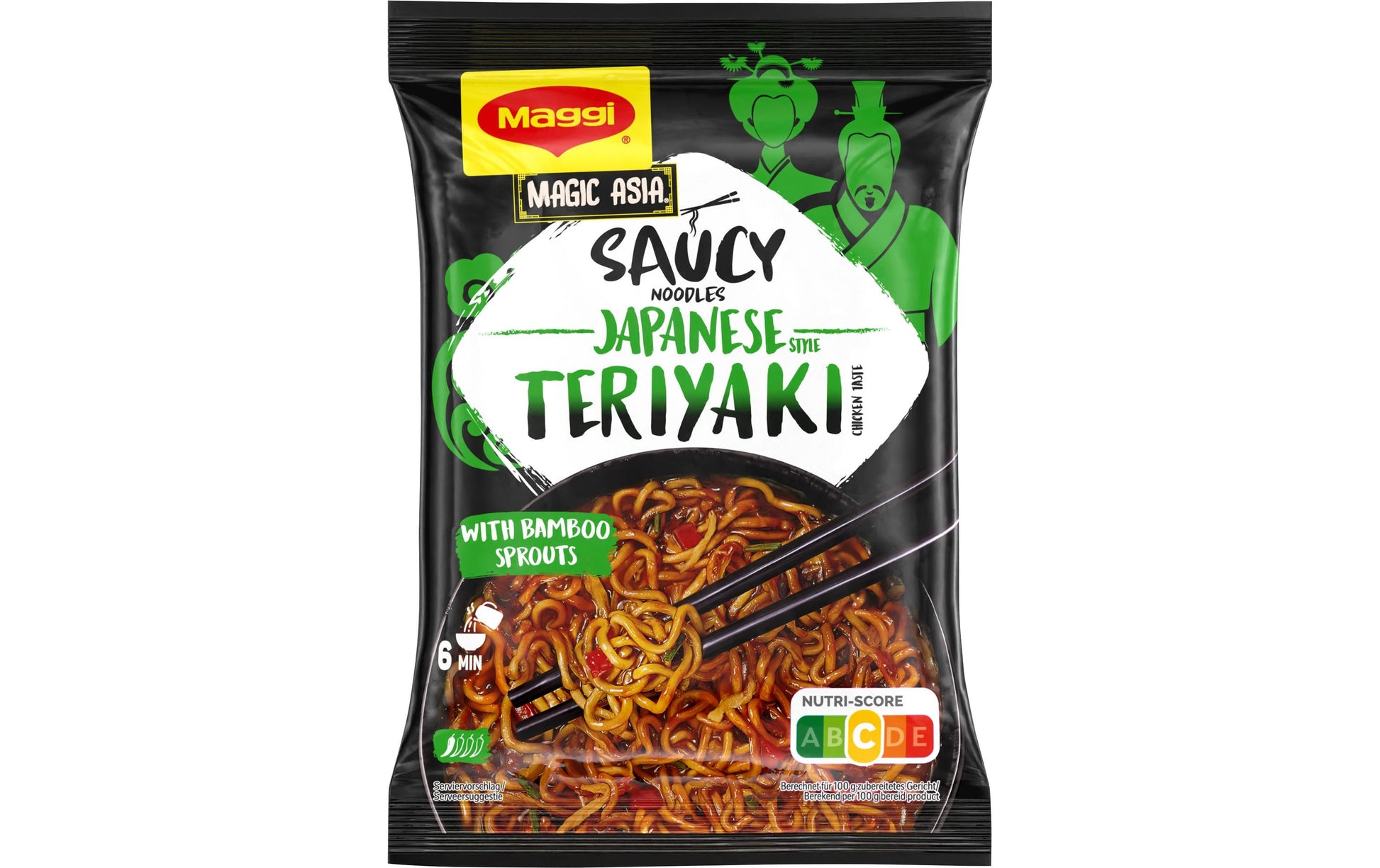 Maggi Magic Asia Gebratene Nudeln Teriyaki Poulet – 128 g