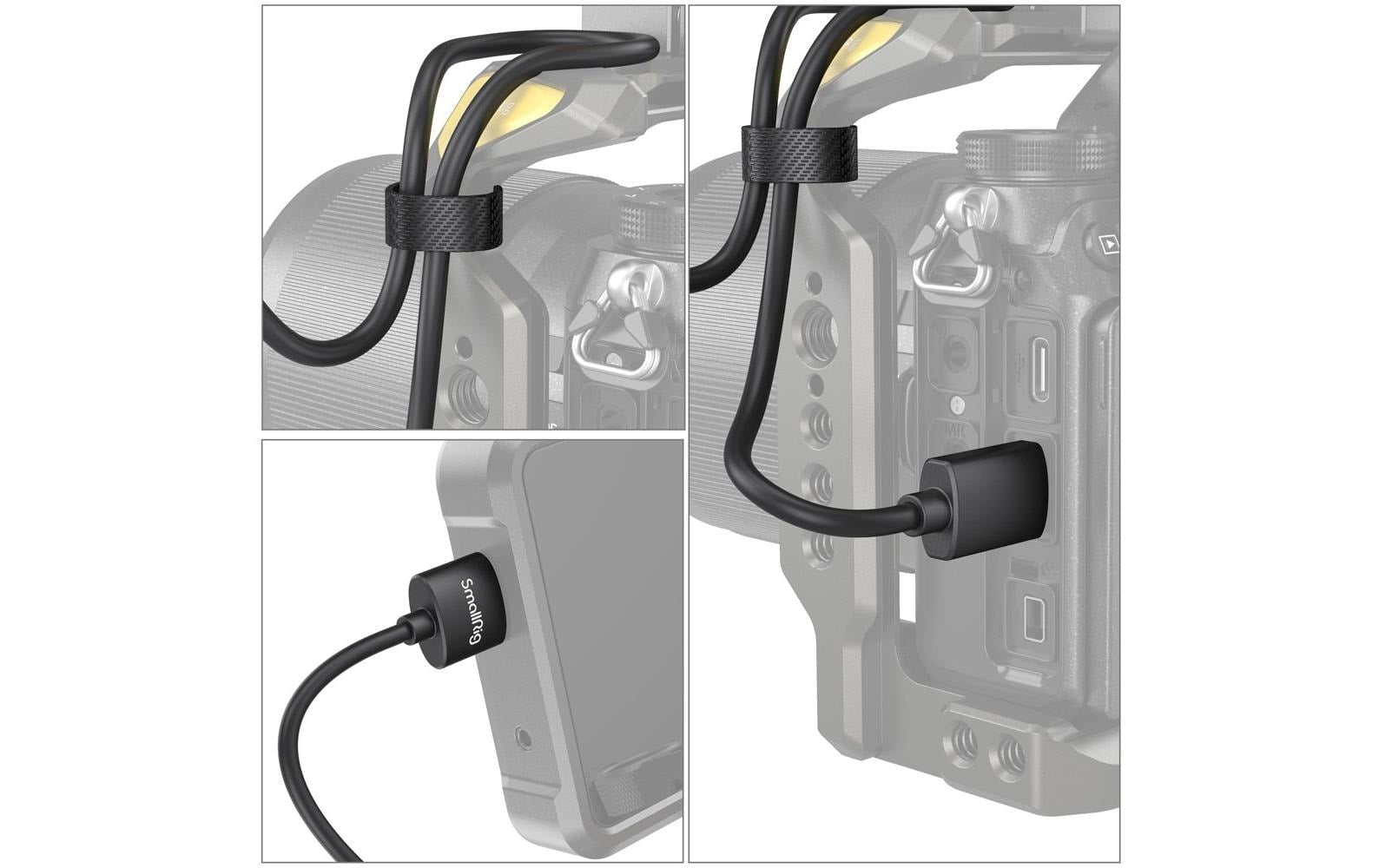 SmallRig Mini-HDMI auf HDMI Kabel HDMI 2.0 4K 60 Hz – 0,55 m