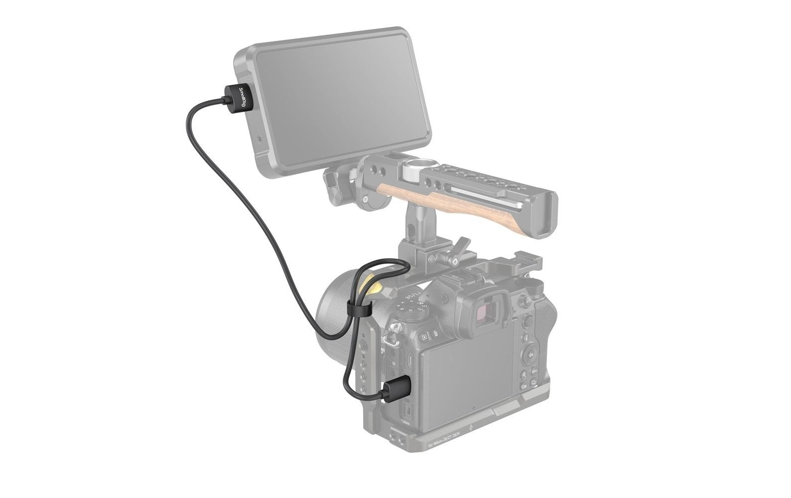 SmallRig Mini-HDMI auf HDMI Kabel HDMI 2.0 4K 60 Hz – 0,55 m