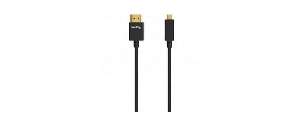 SmallRig Mini-HDMI auf HDMI Kabel HDMI 2.0 4K 60 Hz – 0,55 m