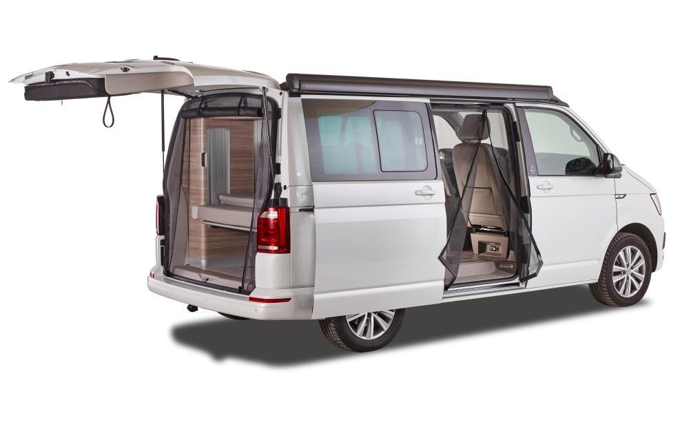 Van quito Vanquito Insektenschutznetz – Schwarz – Fiberglas – für VW T5/T6/T6.1 (Heckklappe)