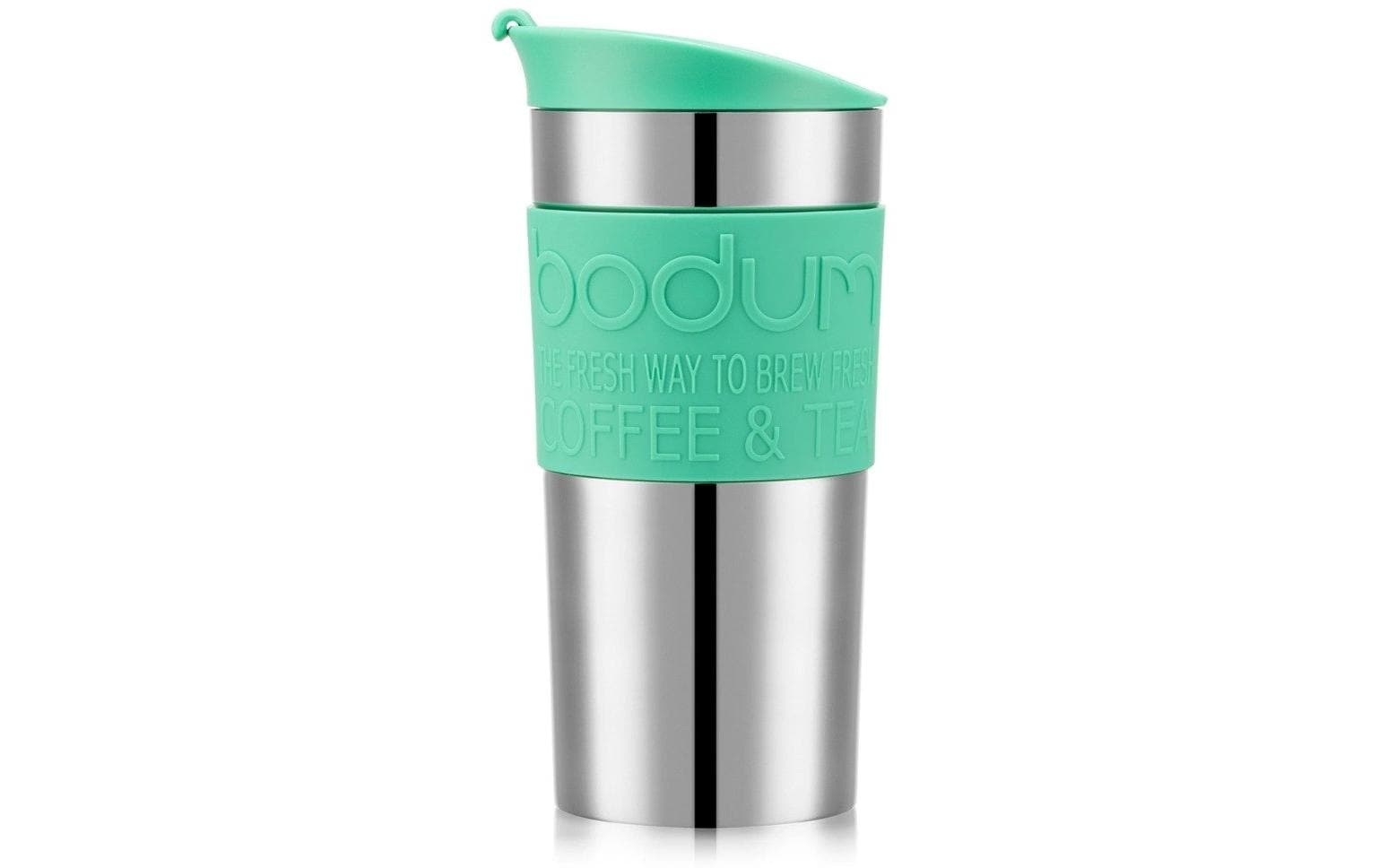Bodum Thermobecher 350 ml – doppelwandig, Edelstahl, Hellgrün