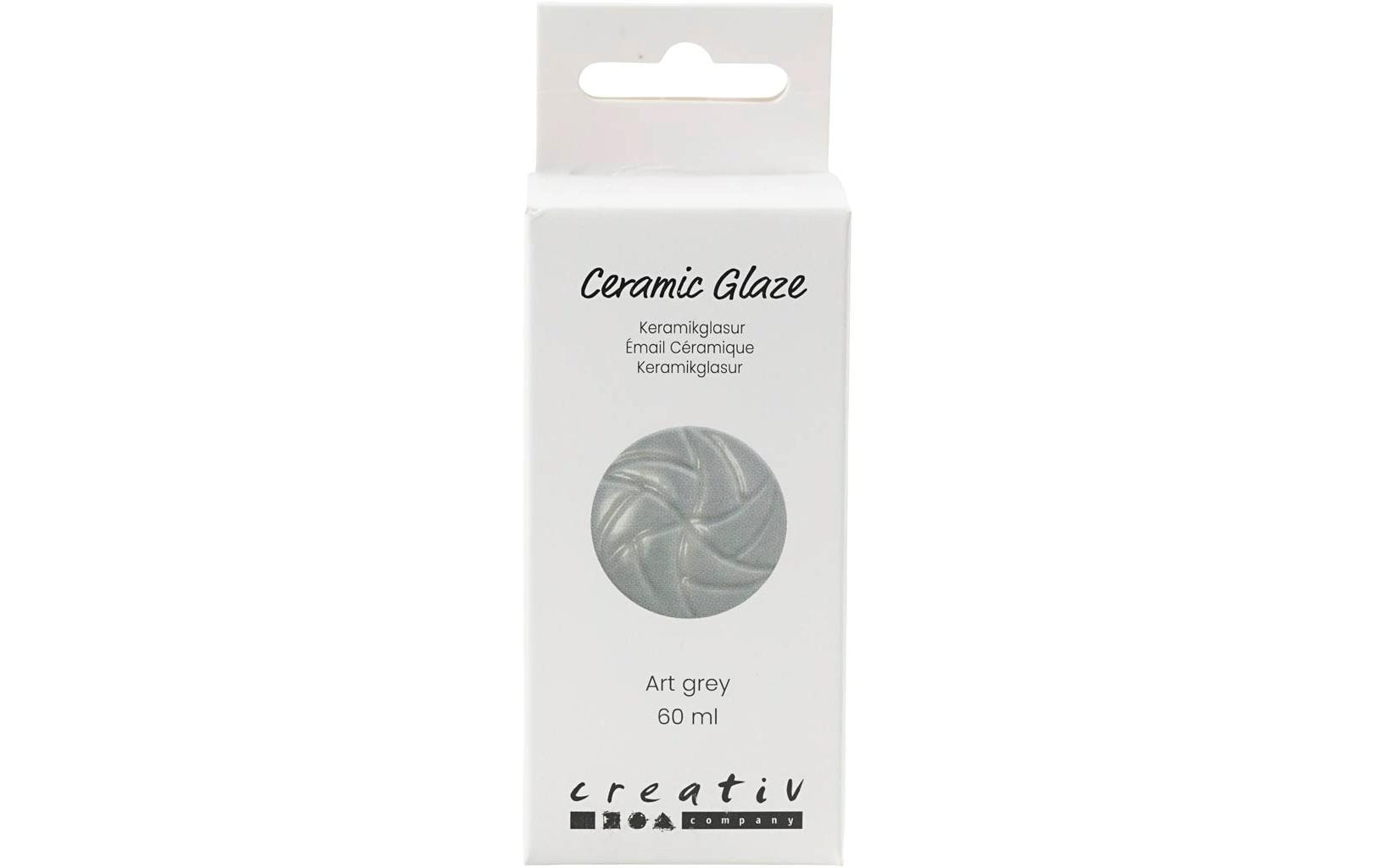 Creativ Company Keramikglasur – Grau – 60 ml – für Keramik