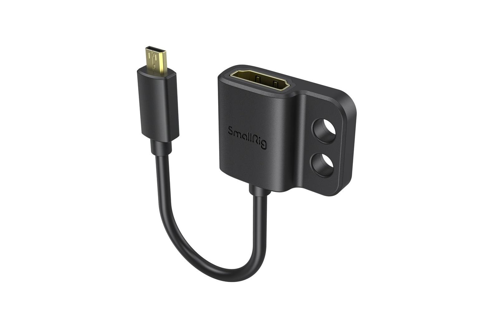 SmallRig Micro-HDMI auf HDMI Kabel HDMI 2.0 4K 60 Hz – 0,14 m