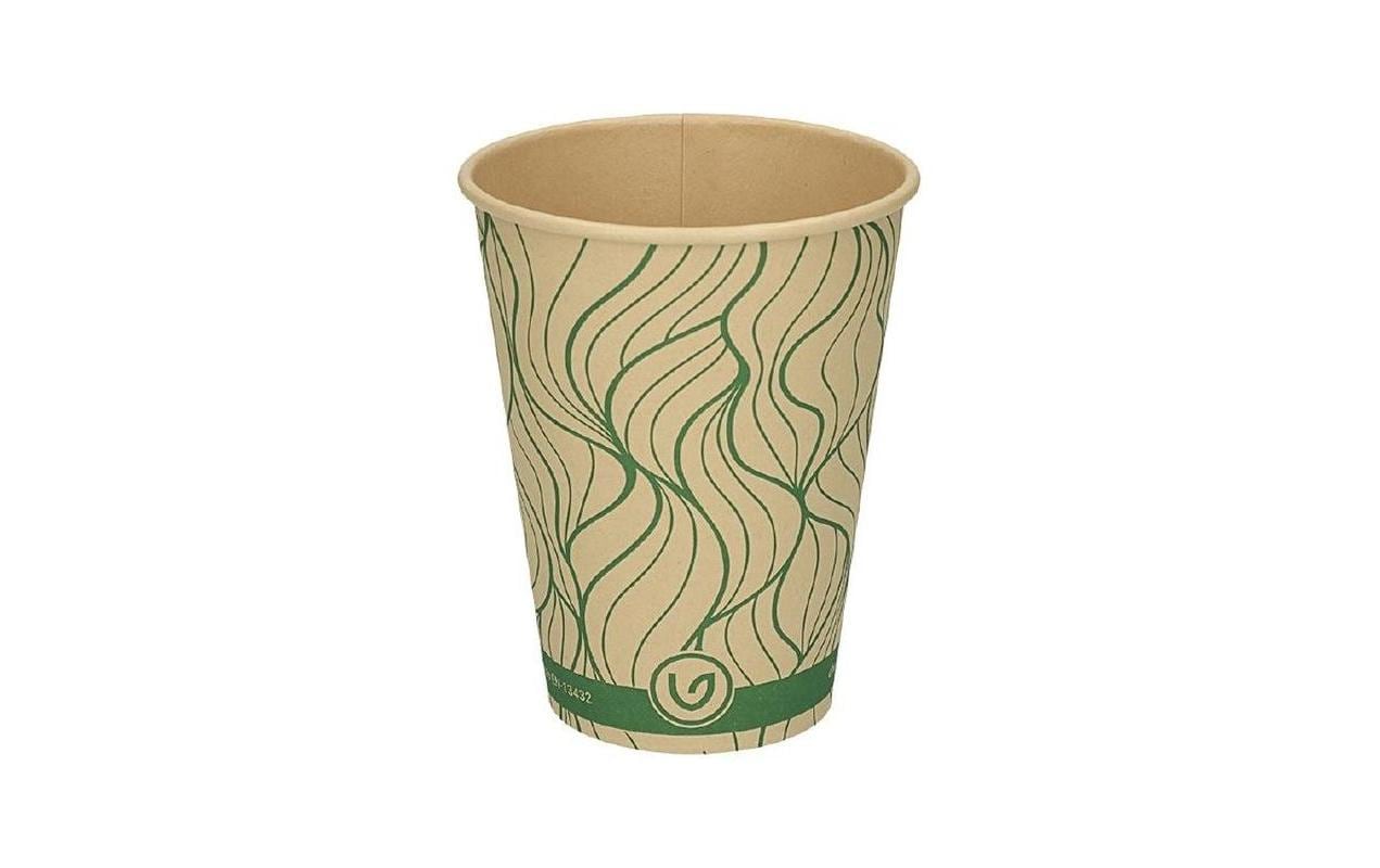Verive Kaffeebecher Bambuspapier, 3 dl – braun/grün – FSC – 50 Stk.