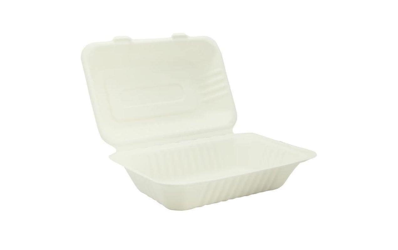 Verive Take-away-Box, Bagasse (Zuckerrohr) – 230 × 155 × 80 mm – 50 Stk.