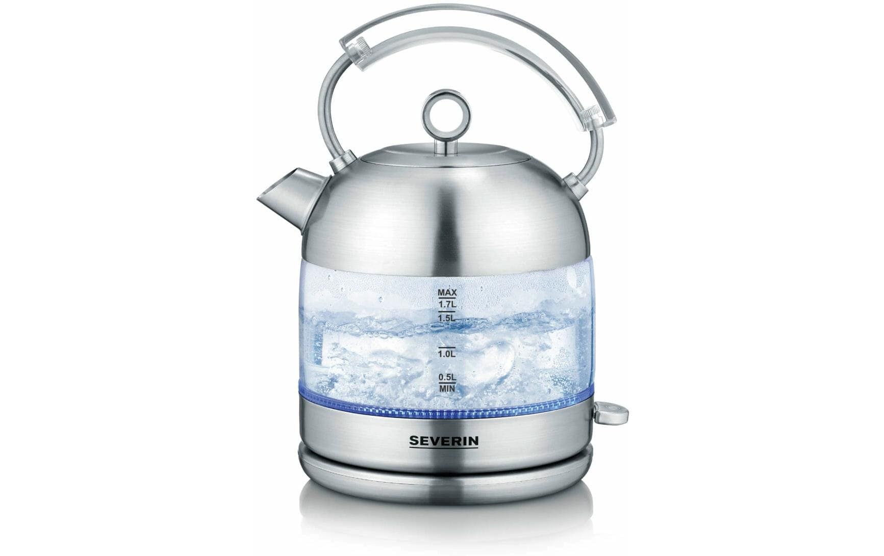 Severin Wasserkocher – 1,7 l, Edelstahl/Glas, WK3459
