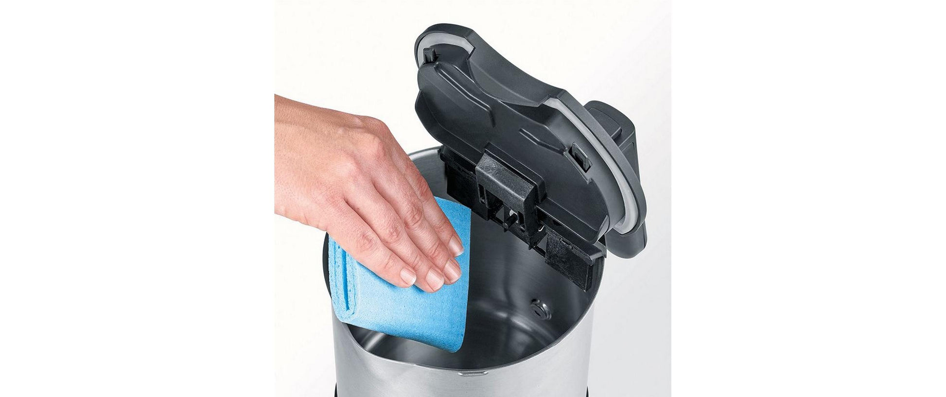 Severin Wasserkocher – 1,7 l, Edelstahl, Schwarz, WK3409
