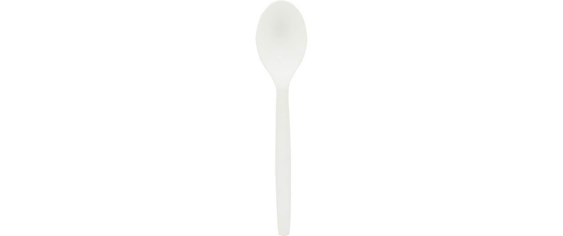 Weita PLA-Kaffeelöffel, 12,5 cm, weiss – 50 Stk.