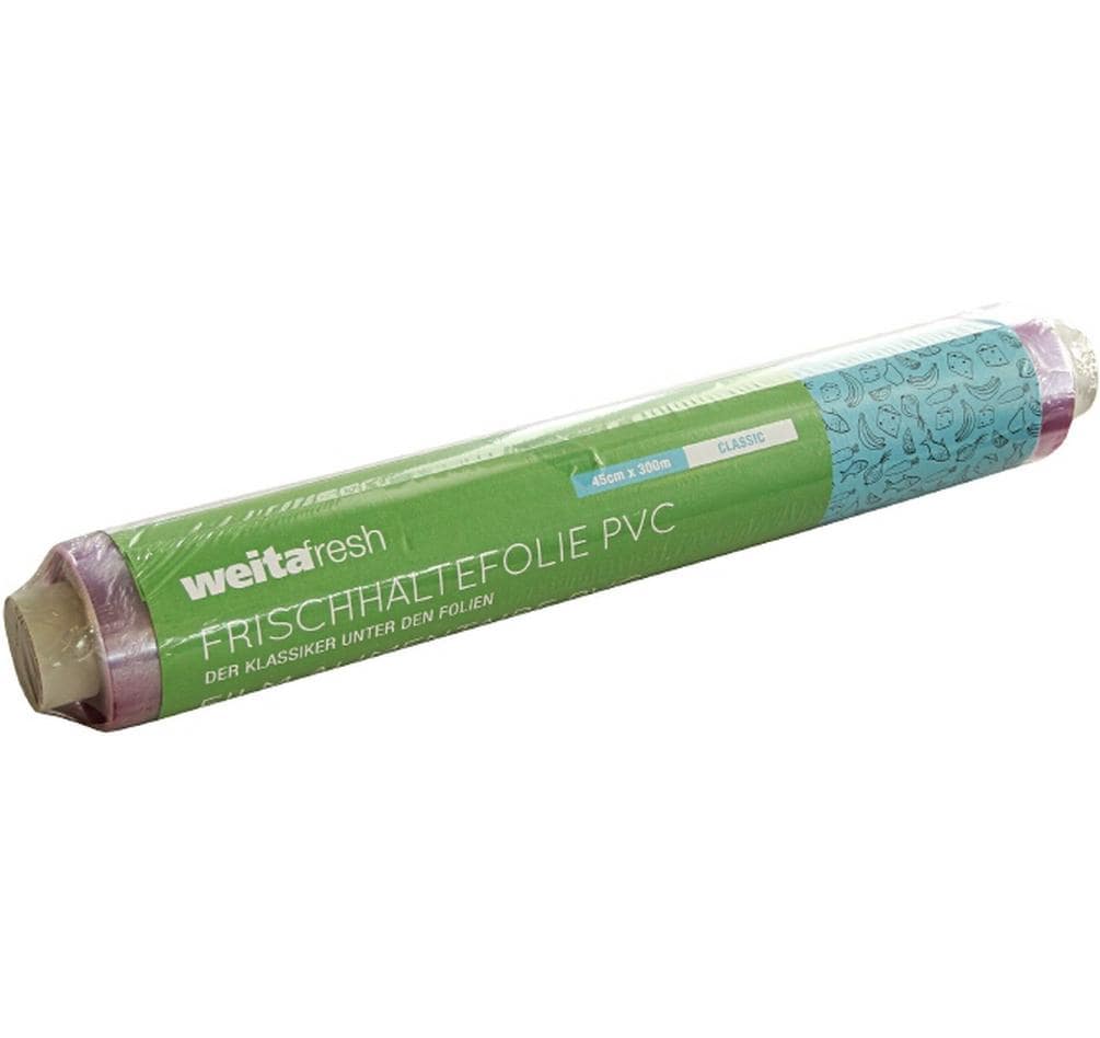 Weita Frischhaltefolie 45 cm × 300 m, Polyvinylchlorid (PVC), transparent