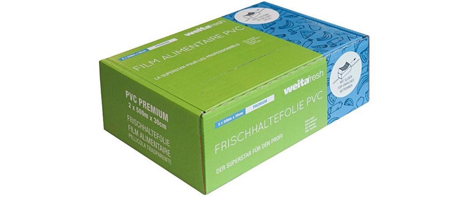 Weita Frischhaltefolie – 30 cm – 2 Rollen – PVC