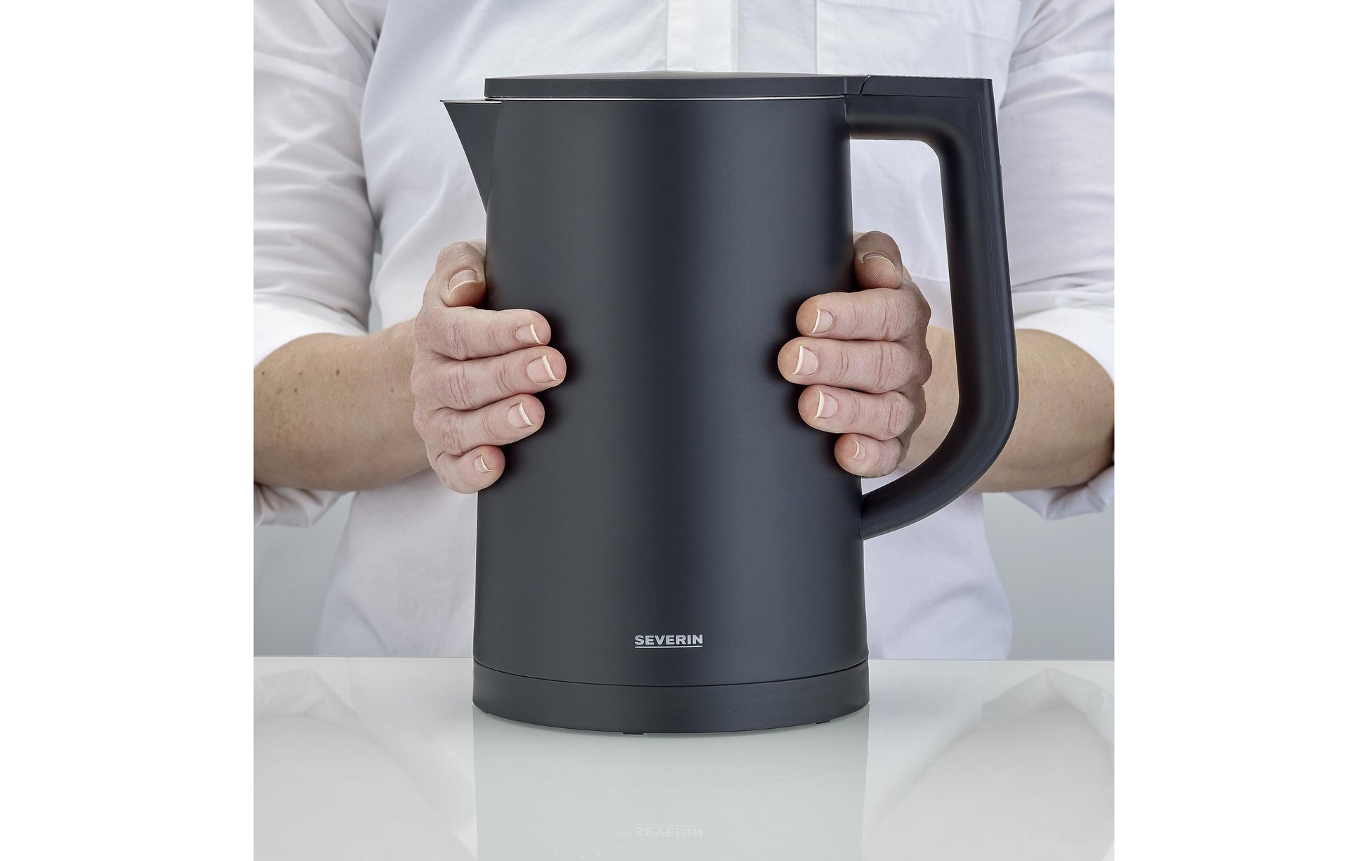 Severin Wasserkocher – 1,7 l, mit Temperaturwahl, Warmhaltefunktion, Edelstahl, WK3483
