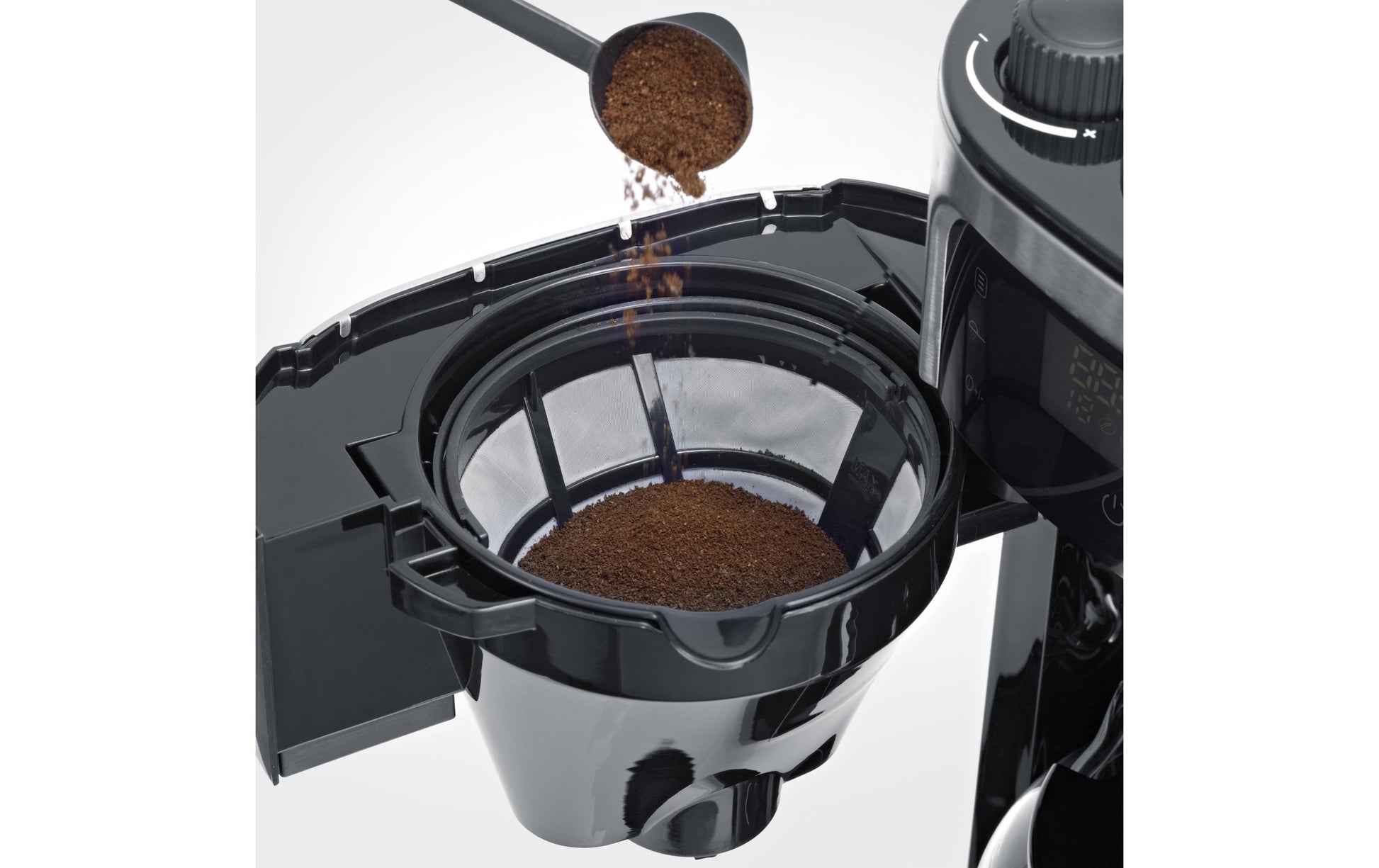 Severin Filterkaffeemaschine KA4813 – 10 Tassen, integriertes Mahlwerk, 1000 W – Schwarz/Edelstahl