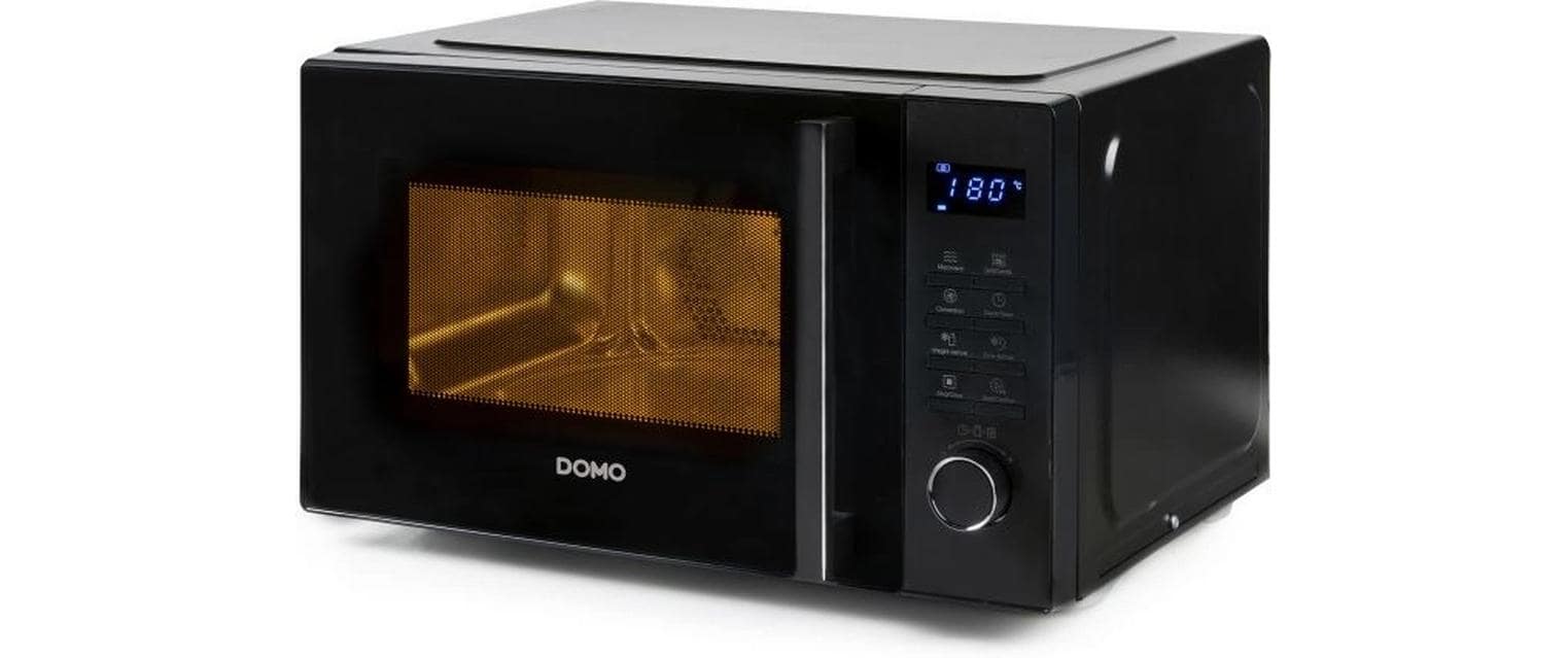 Domo Kombi-Mikrowelle DO22301C – 23 l, Grill & Heissluft, 900 W – Schwarz