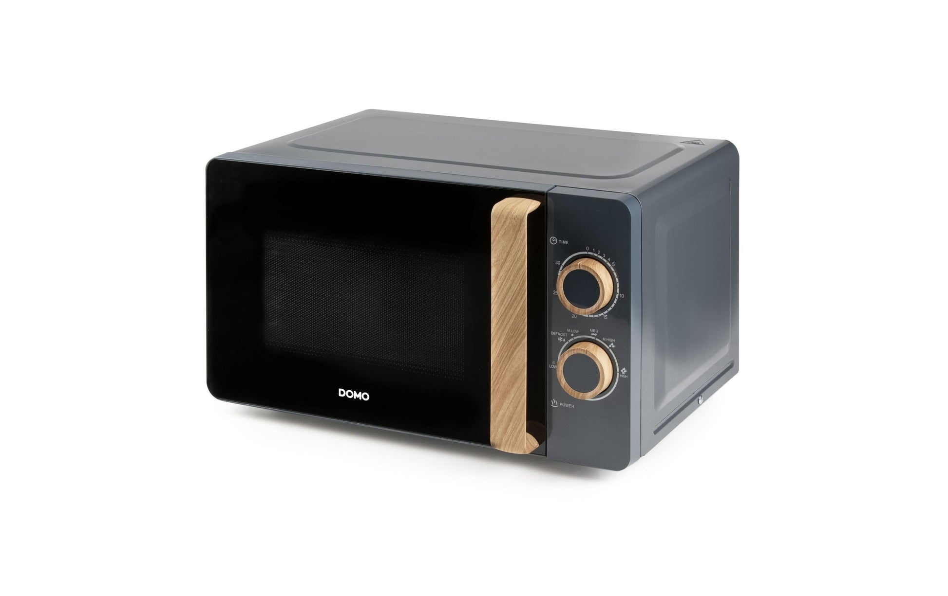 Domo Solo-Mikrowelle DO3320 – 20 l – 700 W – schwarz/holz