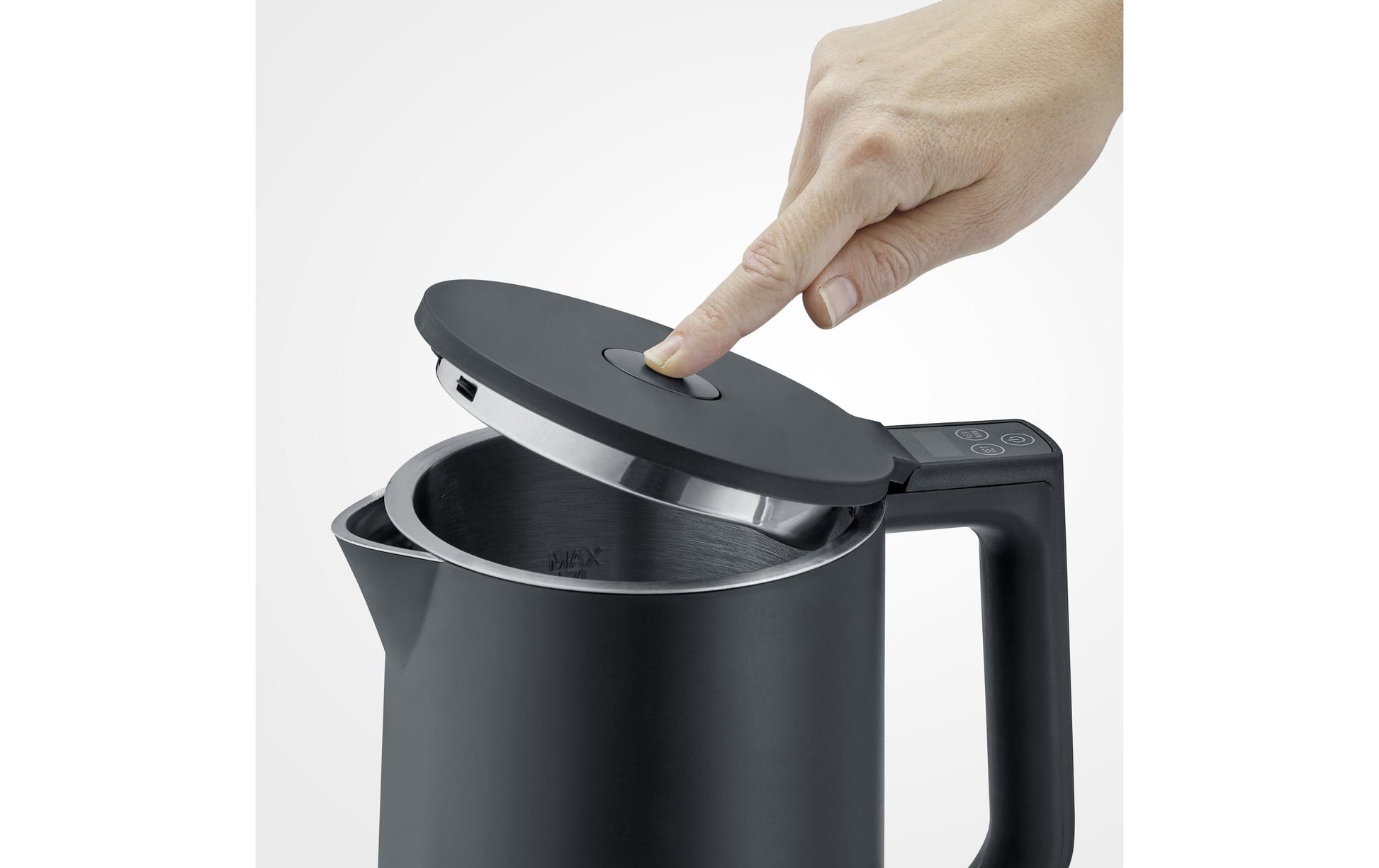 Severin Wasserkocher – 1,7 l, mit Temperaturwahl, Warmhaltefunktion, Edelstahl, WK3483
