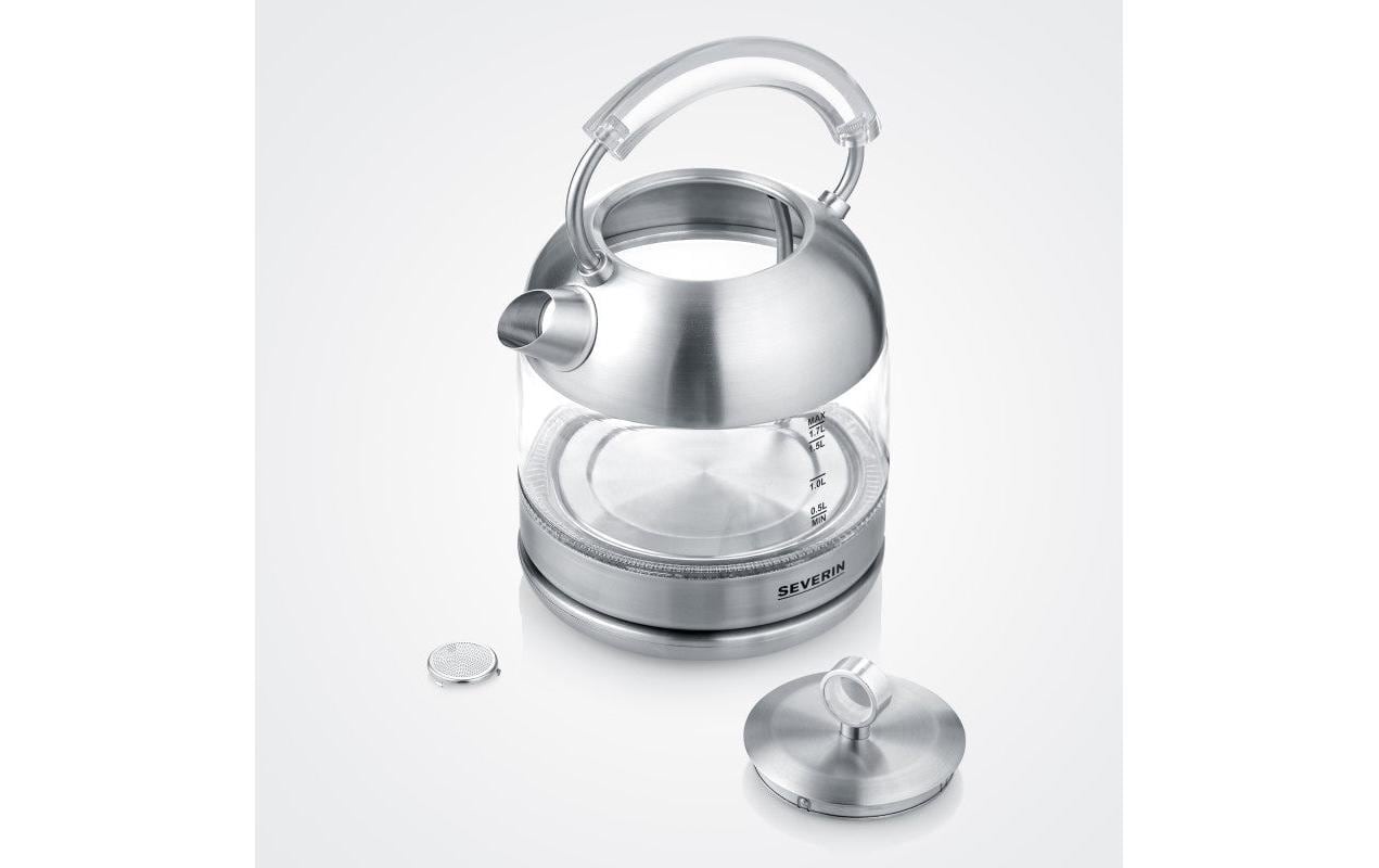 Severin Wasserkocher – 1,7 l, Edelstahl/Glas, WK3459