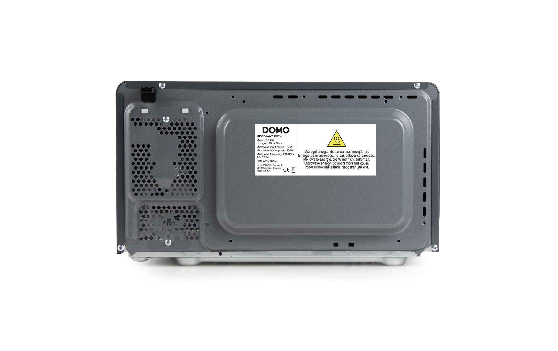 Domo Solo-Mikrowelle DO3320 – 20 l – 700 W – schwarz/holz
