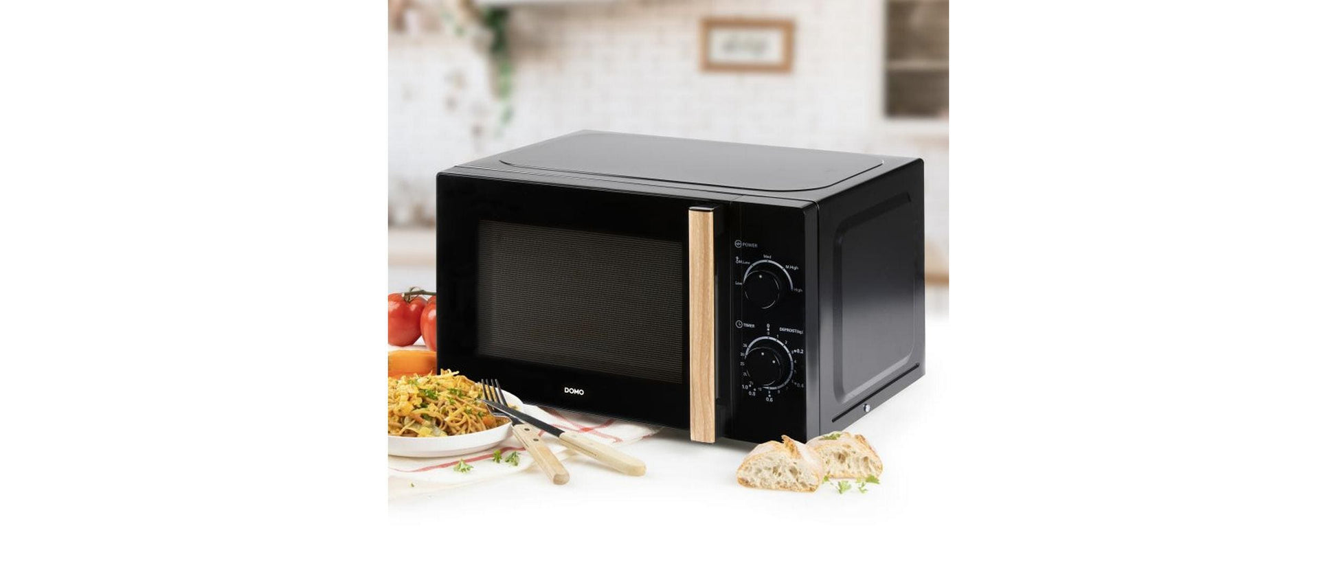 Domo Solo-Mikrowelle DO2820 – 20 l – 700 W – schwarz