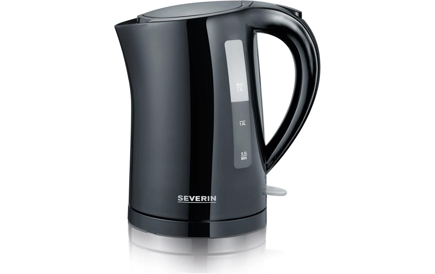 Severin Wasserkocher – 1,5 l, Kunststoff, Schwarz, WK3498