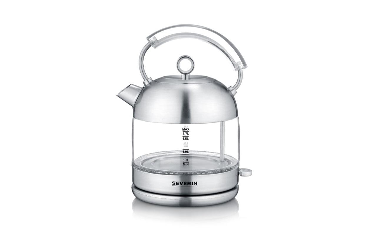 Severin Wasserkocher – 1,7 l, Edelstahl/Glas, WK3459