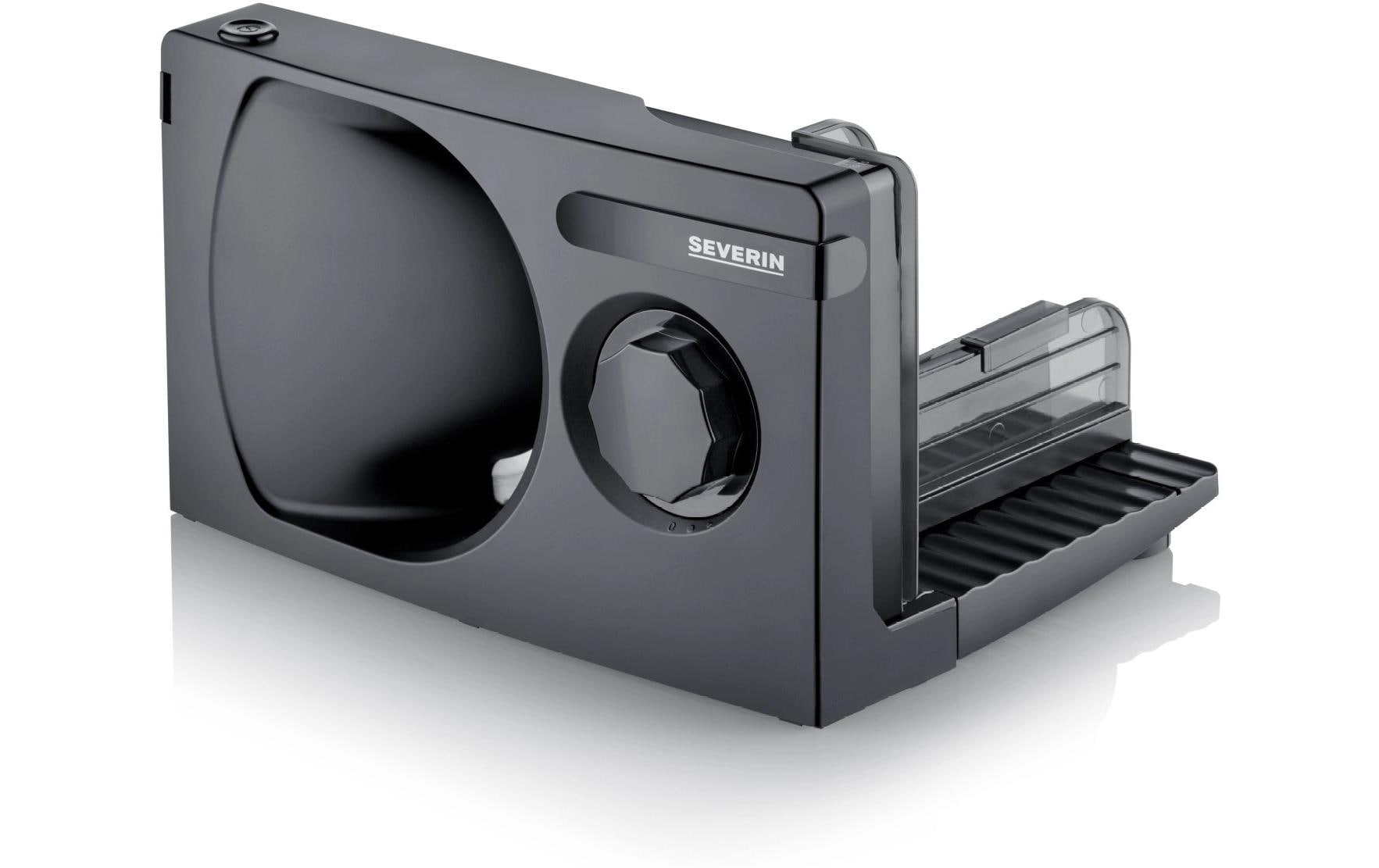 Severin Allesschneider AS9578 – 15 mm, 100 W, Kunststoff/Edelstahlmesser – schwarz