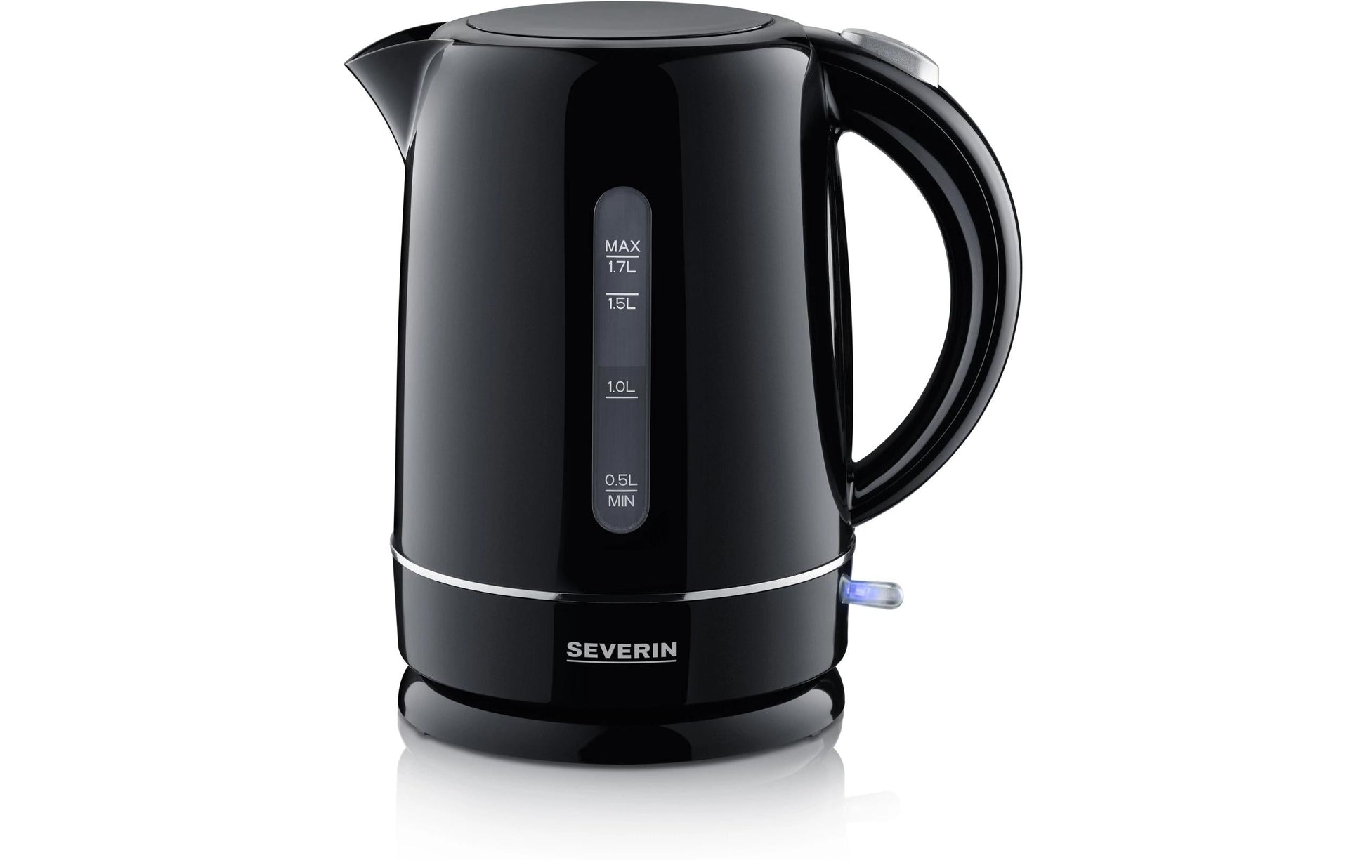 Severin Wasserkocher – 1,7 l, Kunststoff, Schwarz, WK4322