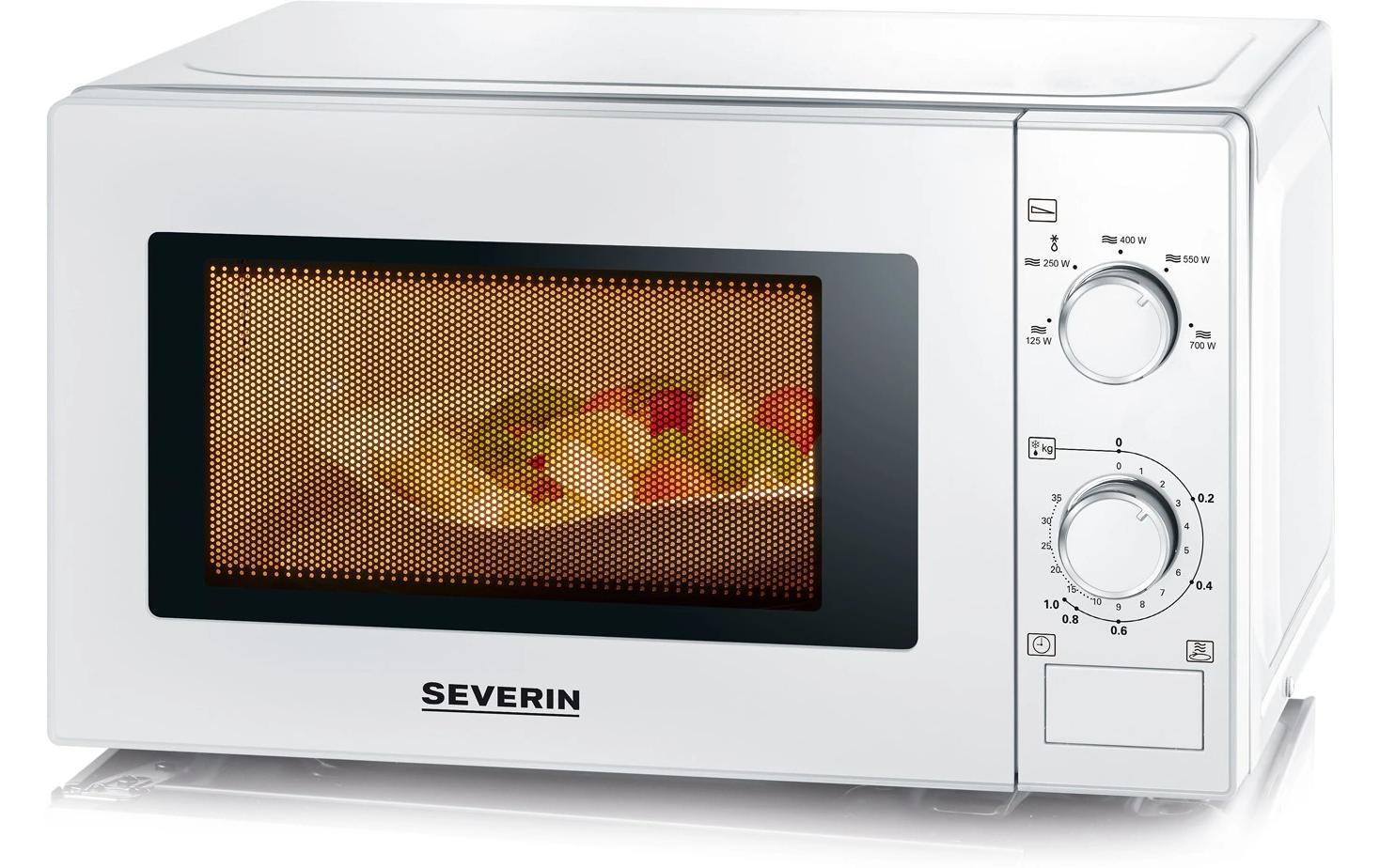 Severin Mikrowelle MW 7770 – 20 l, 700 W – weiss