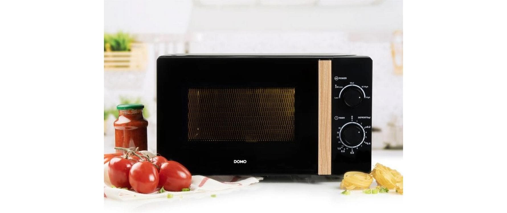 Domo Solo-Mikrowelle DO2820 – 20 l – 700 W – schwarz