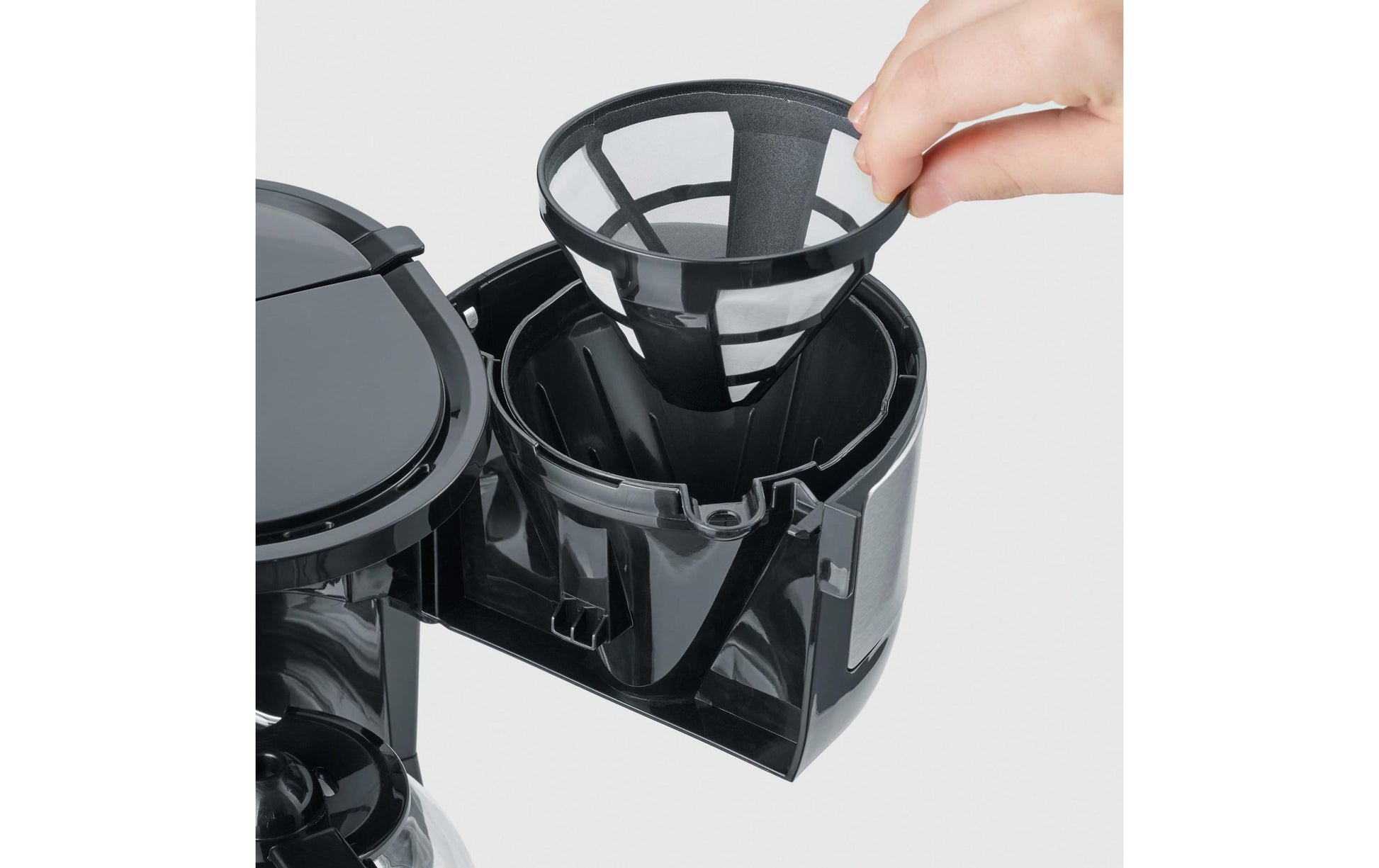 Severin KA4808 Filterkaffeemaschine – 4 Tassen, 0,6 l, Karaffe, Schwarz/Edelstahl